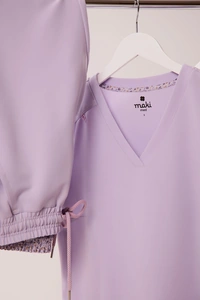 Bluza medyczna damska CASUAL scrubs, Lila, ujęcie 5