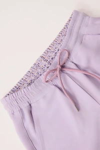Spodnie medyczne damskie joggery CLASSIC scrubsy, Lila, ujęcie 5